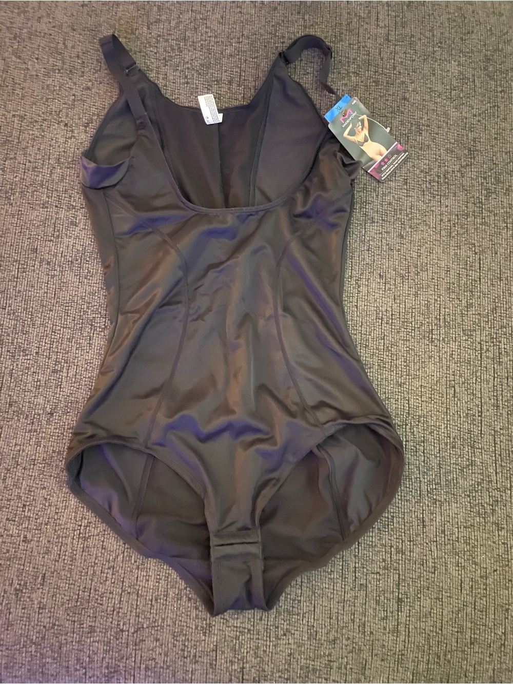 Maidenform Black One-Piece Shapewear Firm Control